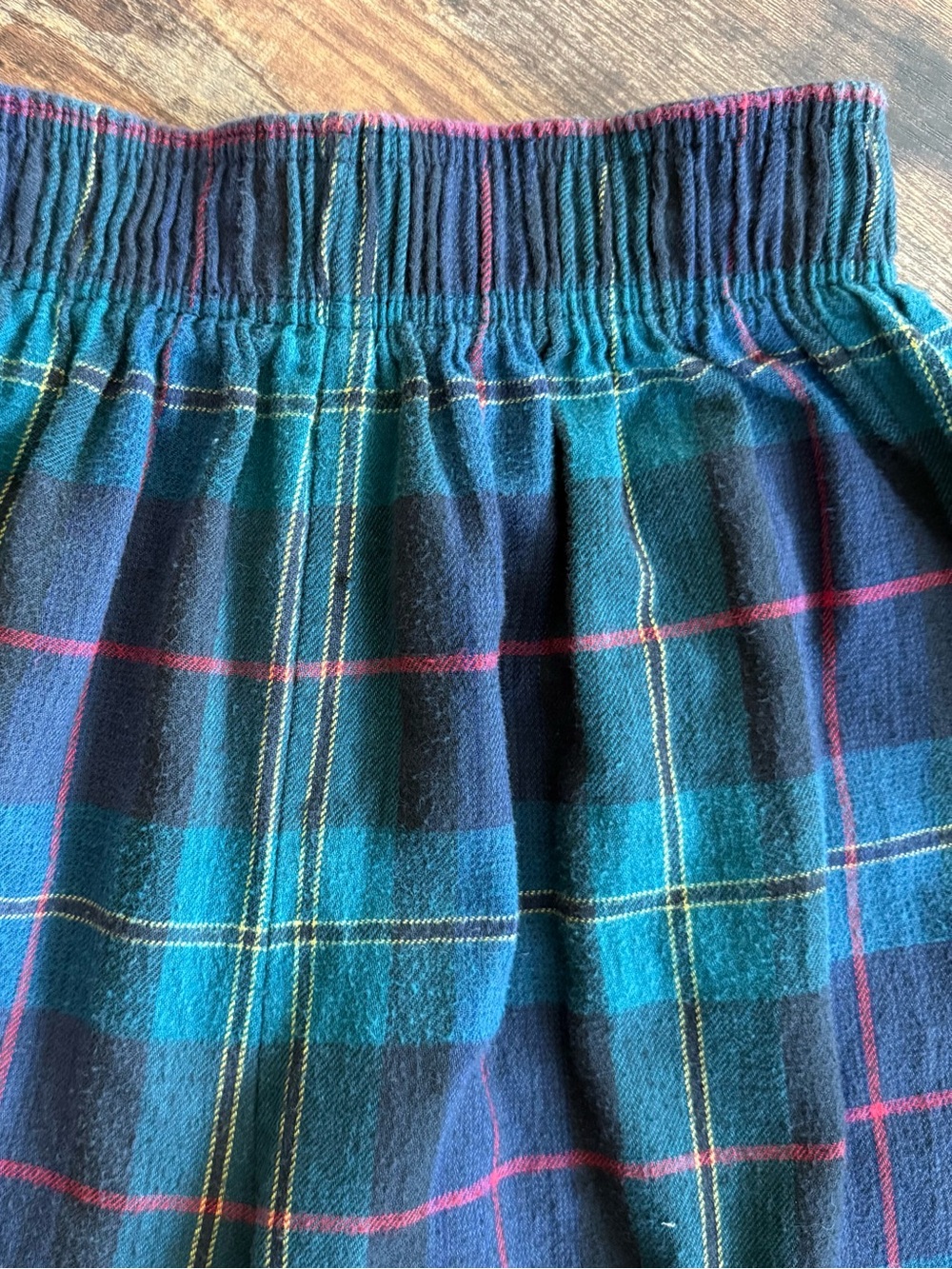 Vintage 80s 90s Tartan Plaid Flannel Loungewear Shorts Grunge ~ Size Small - Picture 8 of 8